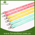 Printed neck lanyard polyester material with cell phone loop